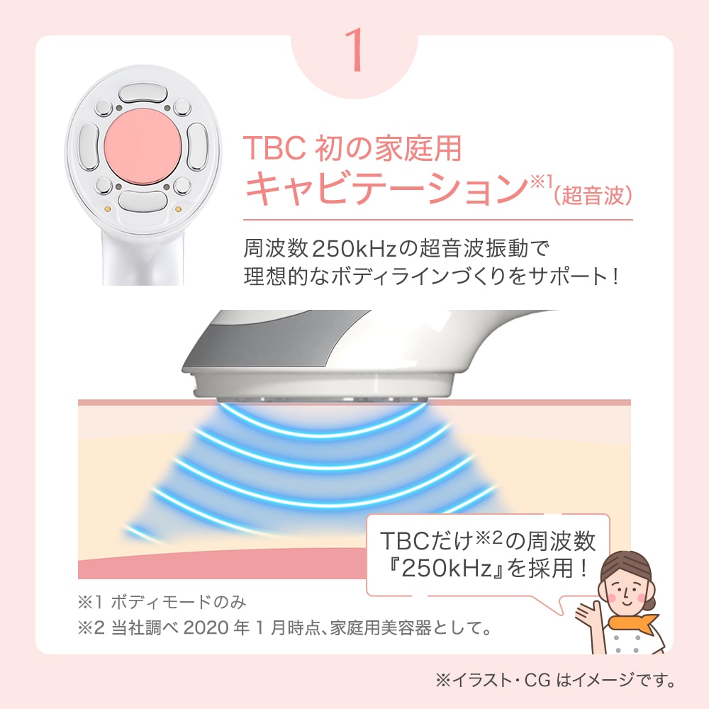 ヒートキャビシェイプPRO TBC 家庭用キャビテーション3回程度