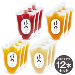 [4種12本セット]glow冷凍コールドプレスジュース(4種3本ずつ)