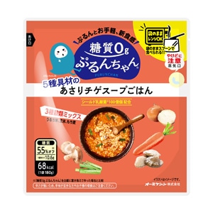 糖質0gぷるんちゃん 5種具材のあさりチゲスープごはん_6袋セット