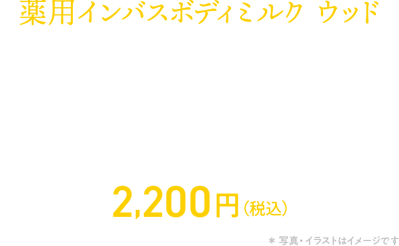 薬用インバスボディミルク ウッド