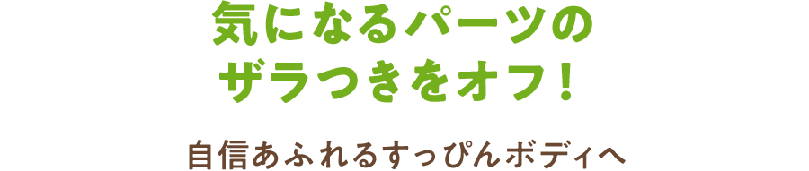 気になるパーツの ザラつきをオフ！