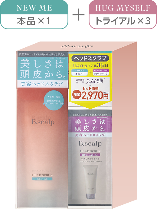 NEW ME本品1×1，トライアル×3