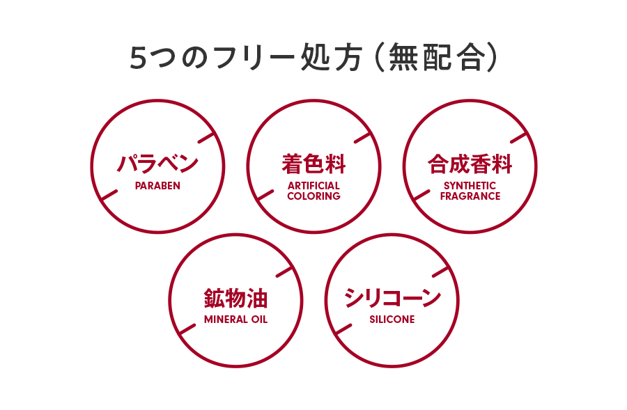 5つのフリー処方（無配合）