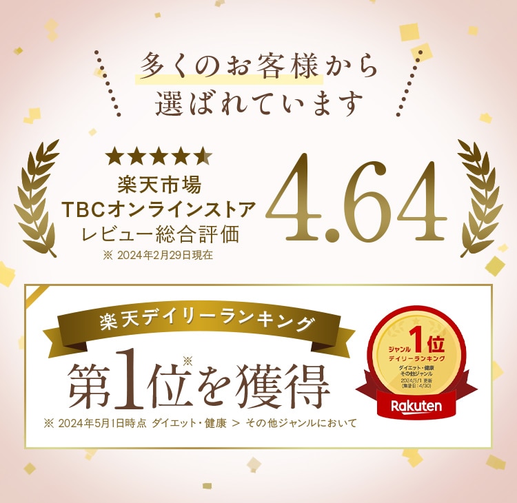 多くのお客様から 選ばれています[楽天デイリーランキング 第1位を獲得]