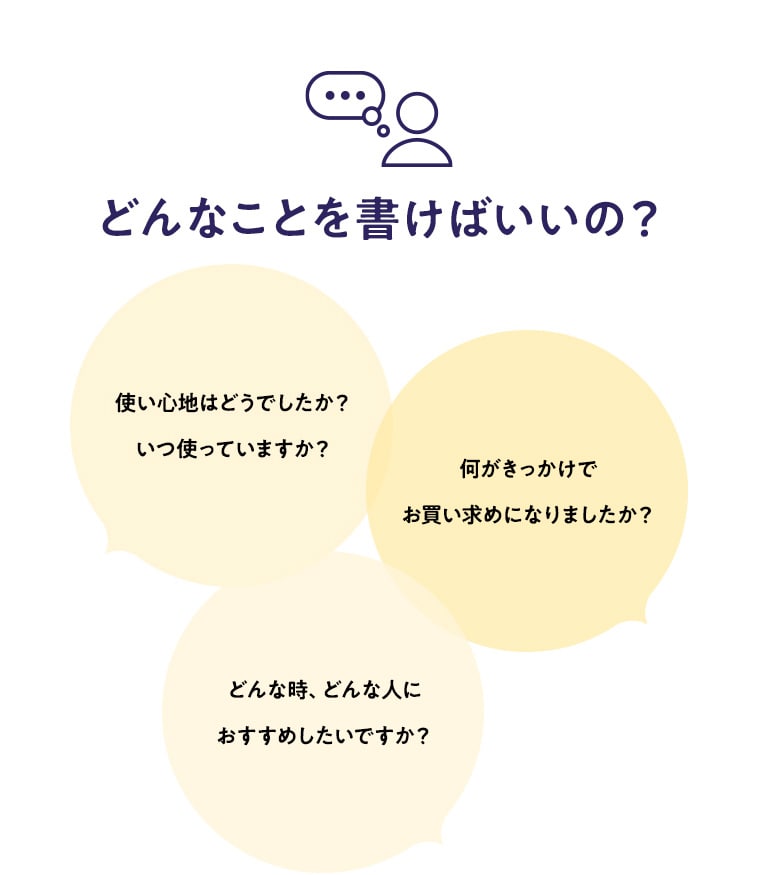 どんなことを書けばいいの？