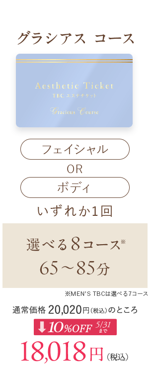 TBCエステチケット グラシアスコース