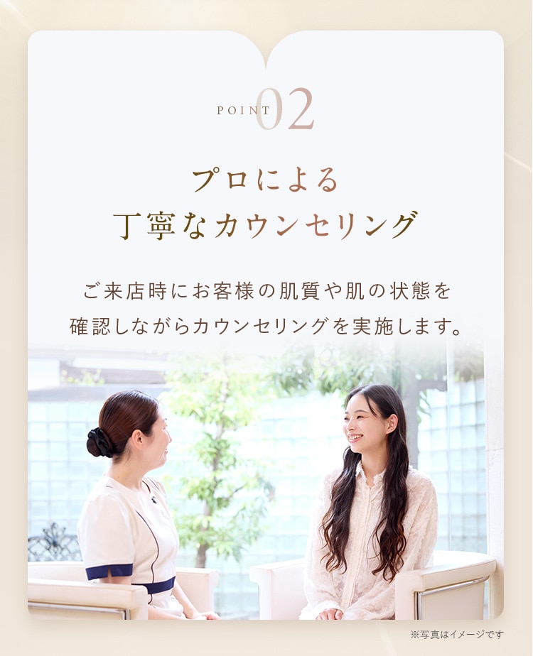 プロによる丁寧なカウンセリング